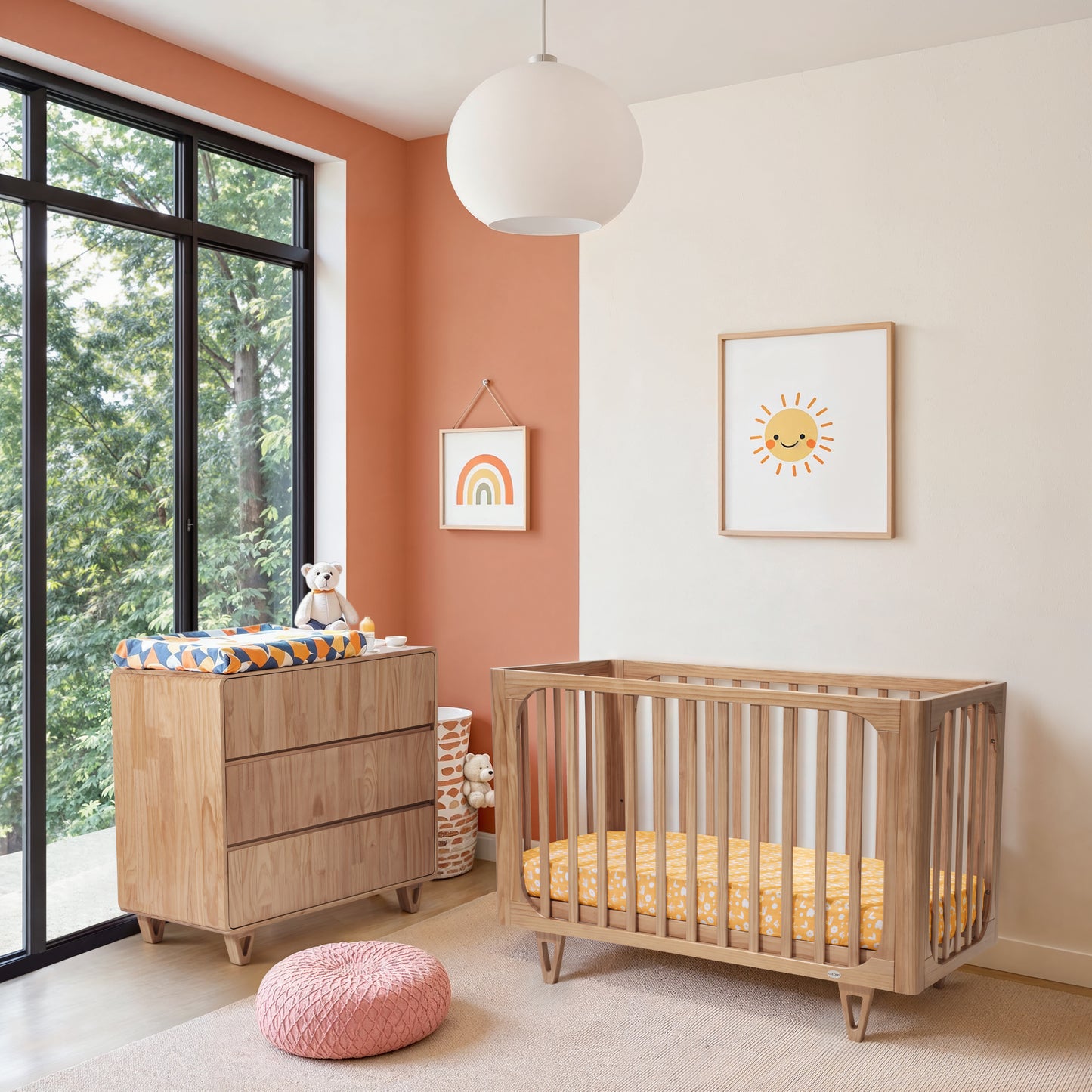 COCOON Vibe Sandstone including an Australian made Inner Spring mattress & Toddler bed rail