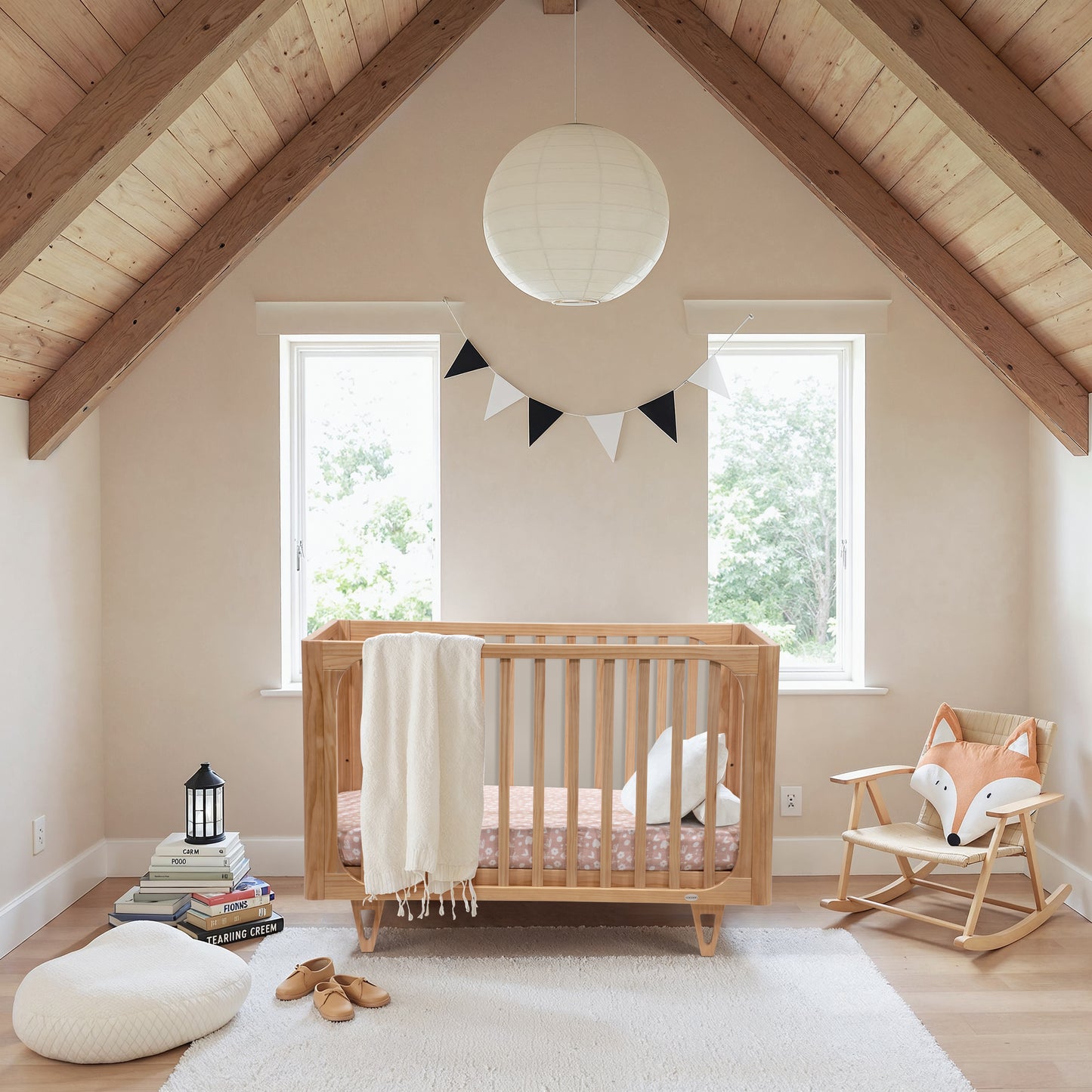 COCOON Vibe Sandstone including an Australian made Inner Spring mattress & Toddler bed rail