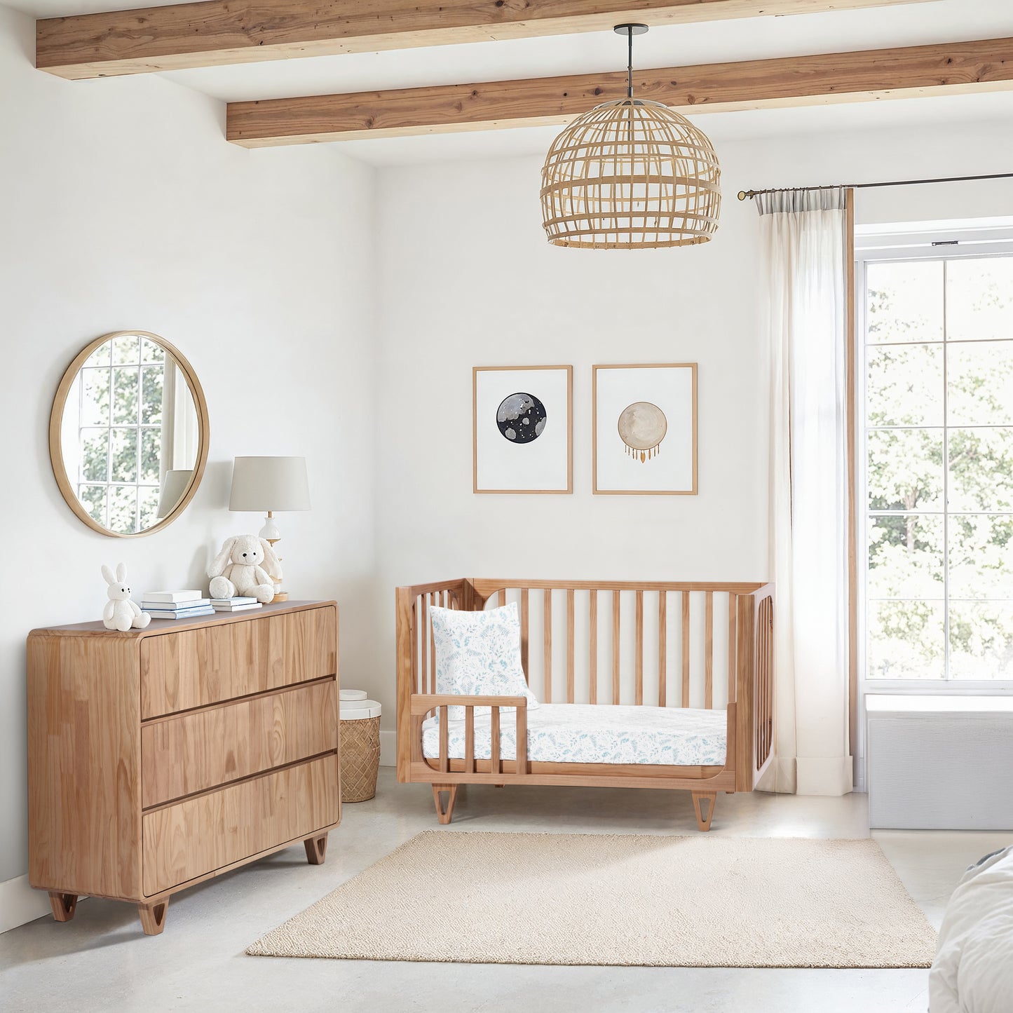 COCOON Vibe Sandstone including an Australian made Inner Spring mattress & Toddler bed rail