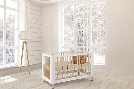 COCOON Allure White/Natural wash including an Australian made inner spring mattress