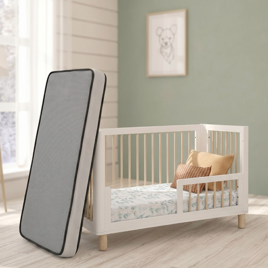 COCOON Allure White/Natural wash including an Australian made inner spring mattress