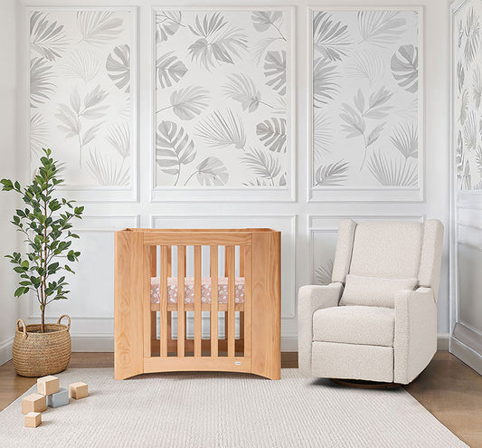 COCOON BONDI Electric Recliner Glider Chair in Light Grey Boucle