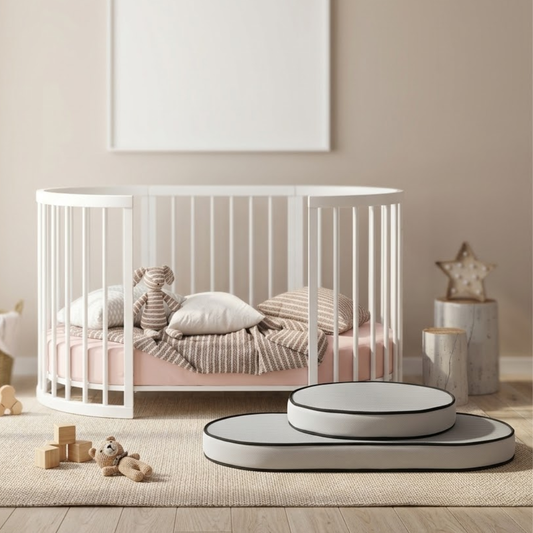 Lolli Furniture Sprout 4 in 1 Snow White beech wood Including the Australian made mattress set