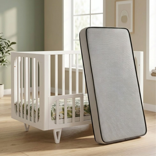 COCOON Vibe White including an Australian made Inner Spring mattress & Toddler bed rail