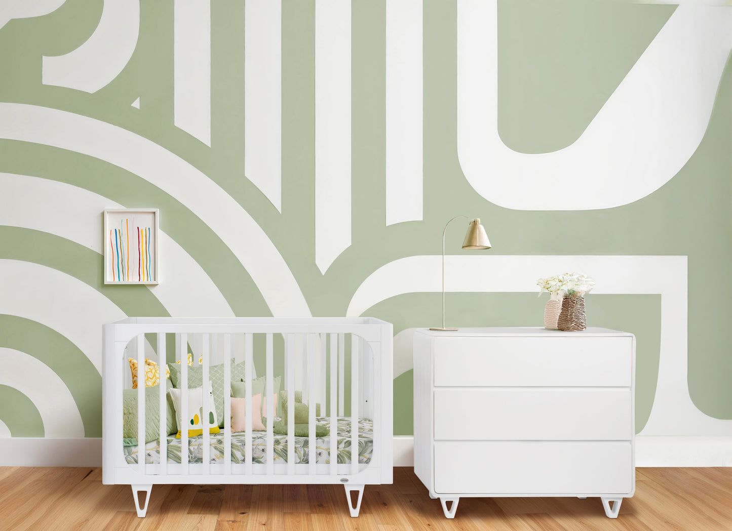 COCOON Vibe White including an Australian made Inner Spring mattress & Toddler bed rail