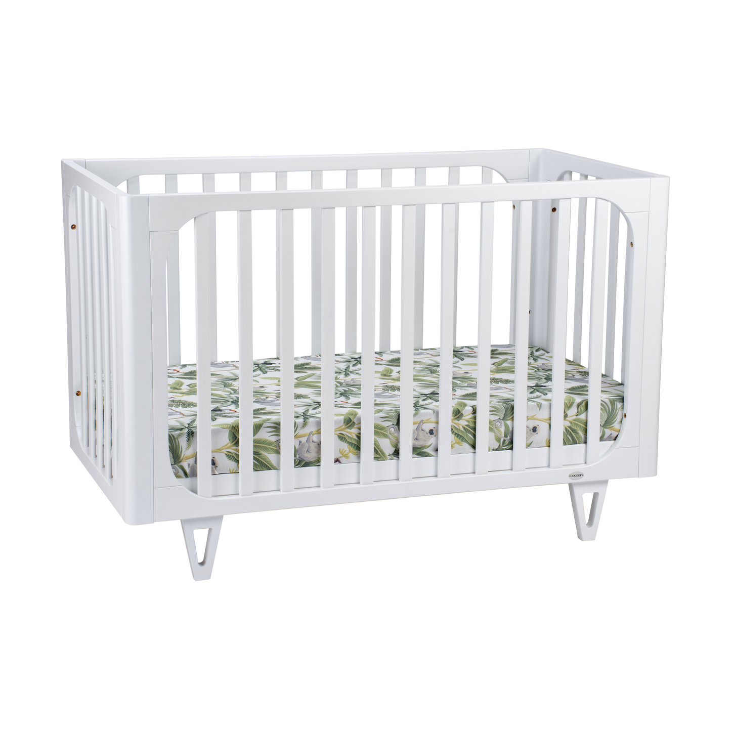 COCOON Vibe White including an Australian made Inner Spring mattress & Toddler bed rail
