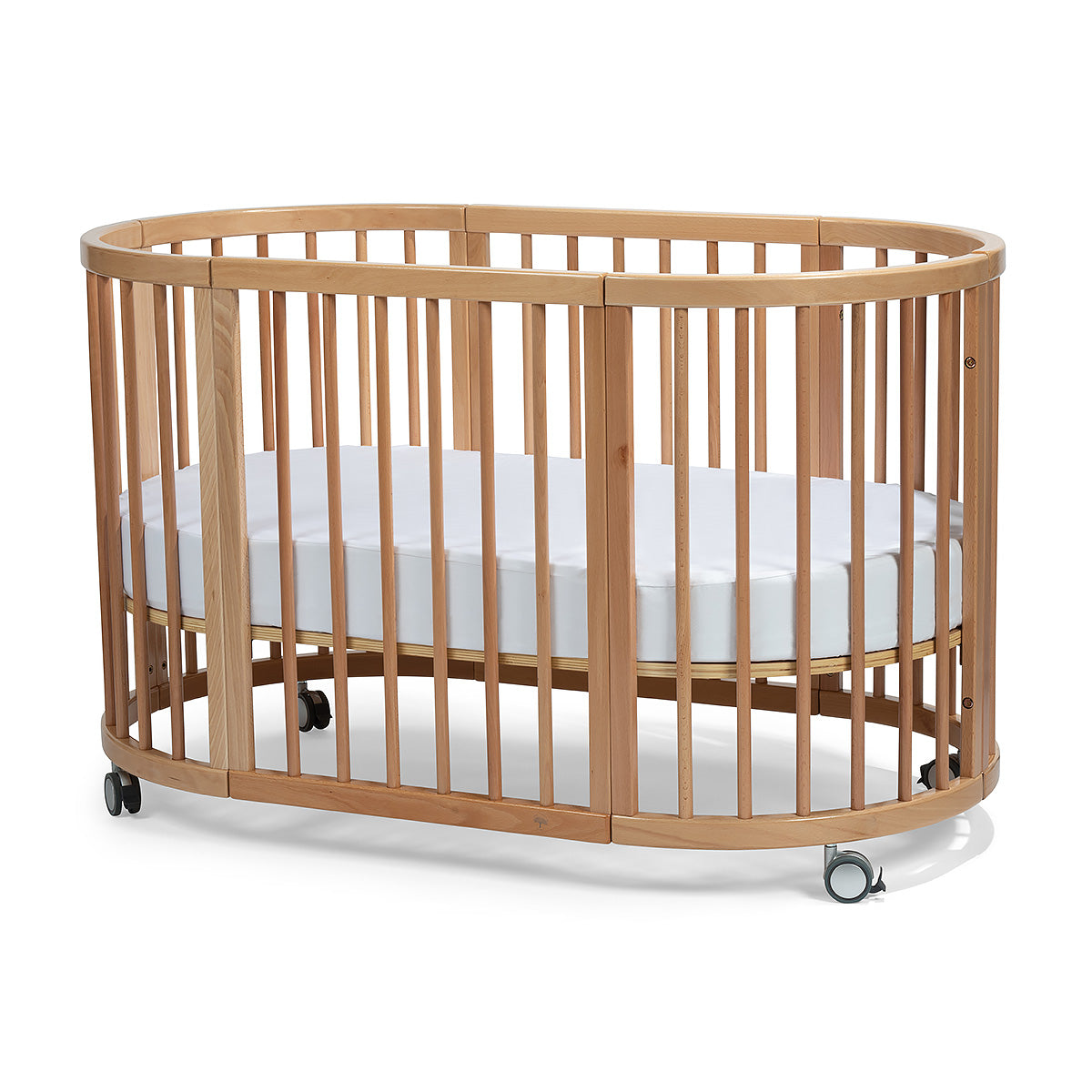 Lolli Furniture Sprout 4 in 1 Natural beech wood Including the Australian made mattress set