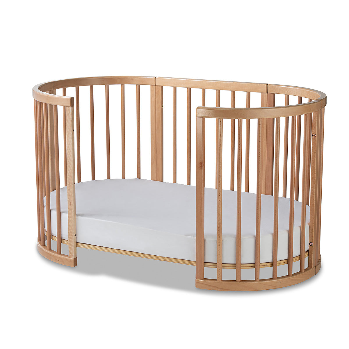Lolli Furniture Sprout 4 in 1 Natural beech wood Including the Australian made mattress set