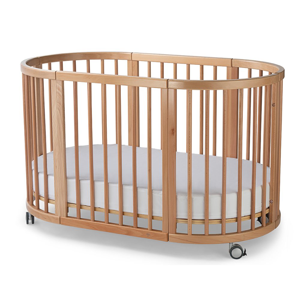 Lolli Furniture Sprout 4 in 1 Natural beech wood Including the Australian made mattress set