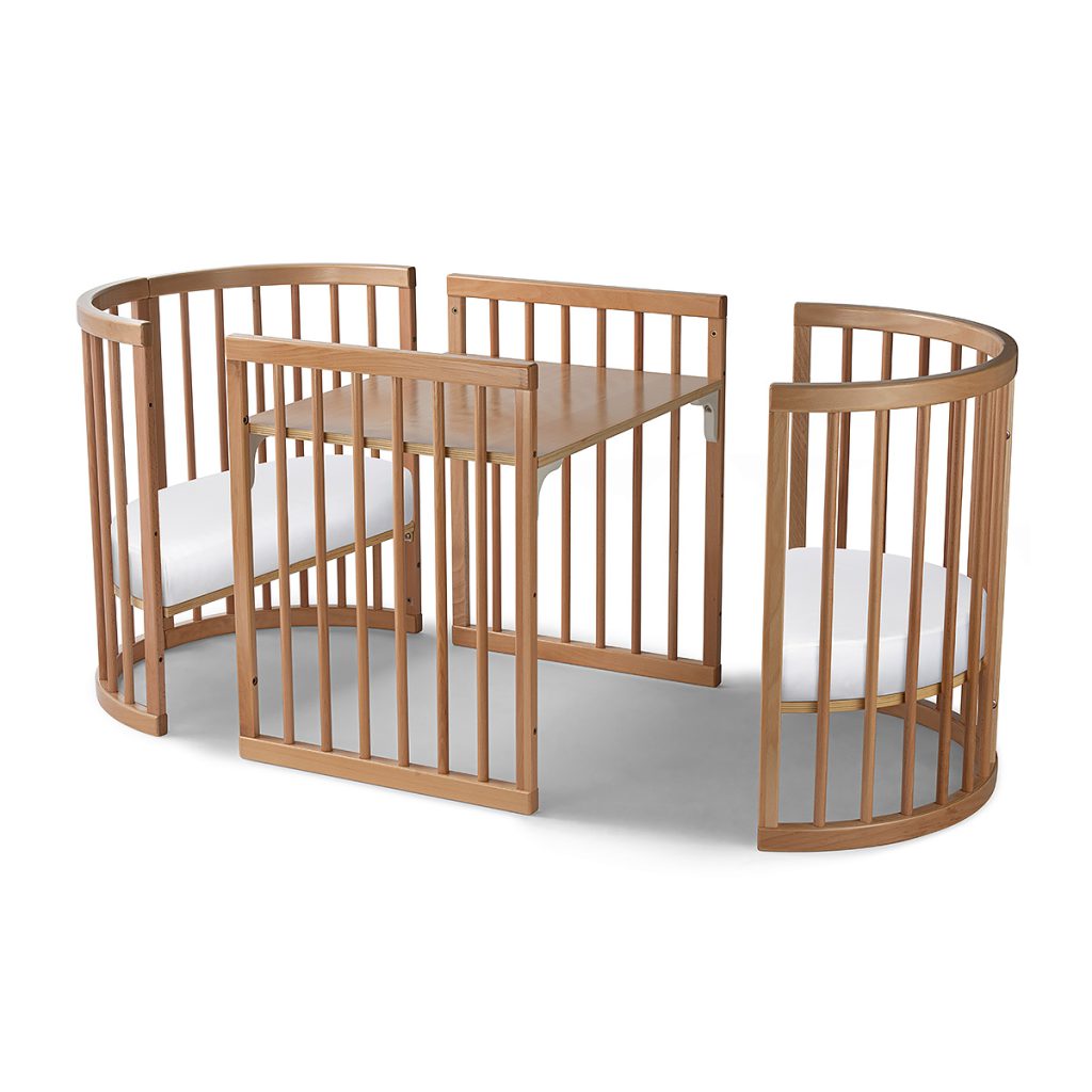 Lolli Furniture Sprout 4 in 1 Natural beech wood Including the Australian made mattress set
