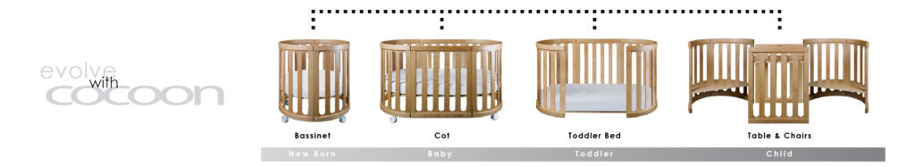 COCOON NEST NATURAL Including the Australian made mattress set