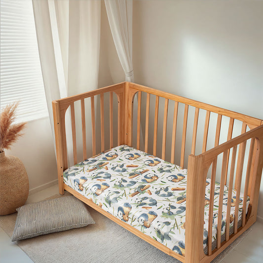 COCOON Fitted Cot Sheet – Panda Play