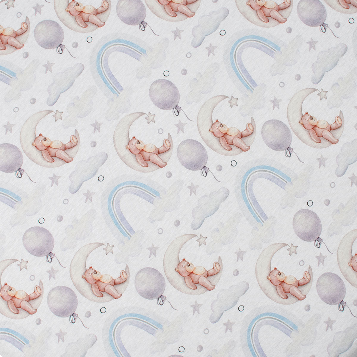 Sleepy Ted Organic Cotton Oval Nest and Lolli Sprout Fitted Sheet