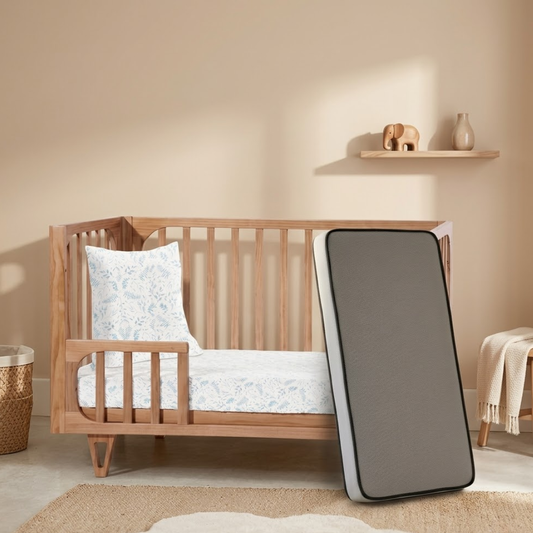 COCOON Vibe Sandstone including an Australian made Inner Spring mattress & Toddler bed rail