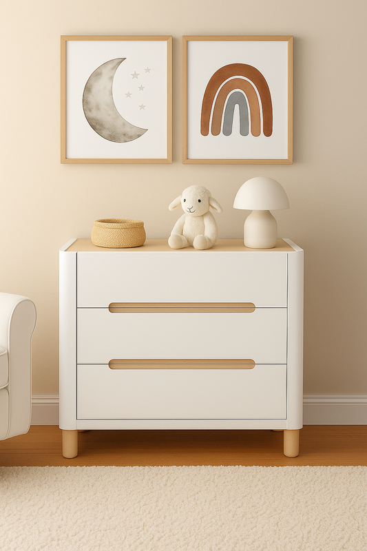 ALLURE CHANGE AREA NATURAL WASH/WHITE Including premium change mat