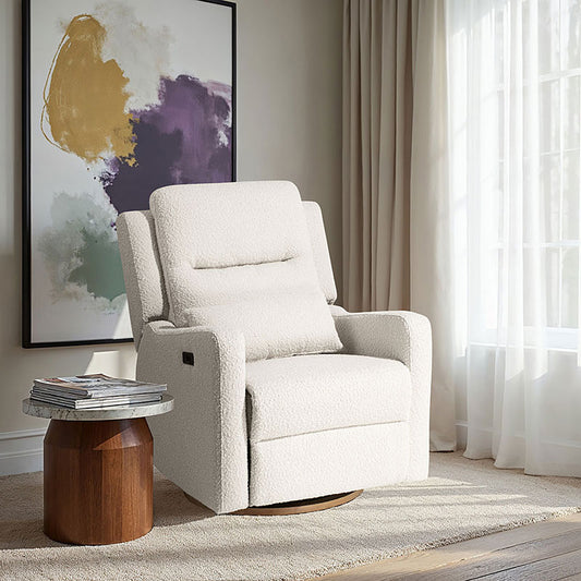 COCOON RIO Electric Recliner Glider Nursery Chair in Vanilla