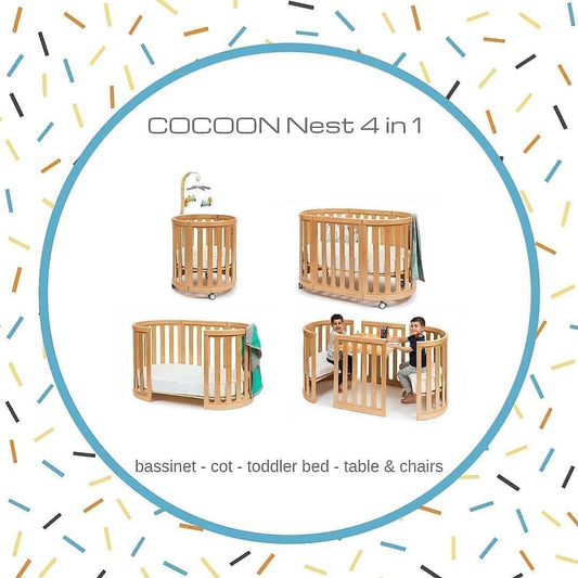 COCOON NEST NATURAL Including the Australian made mattress set