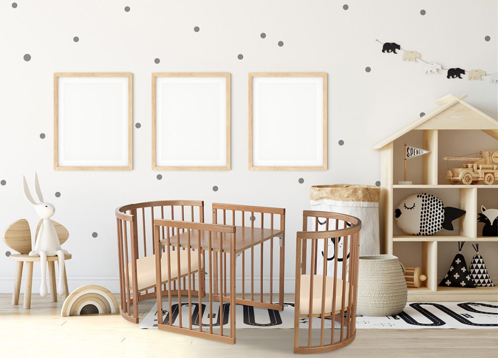 Lolli Furniture Sprout 4 in 1 Natural beech wood Including the Australian made mattress set