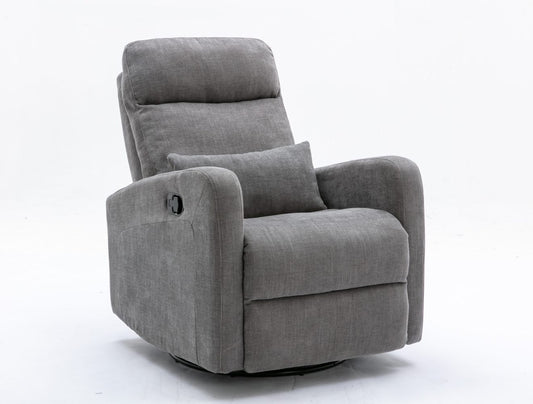 COCOON PLUSH Recliner Glider Chair - Dove Grey