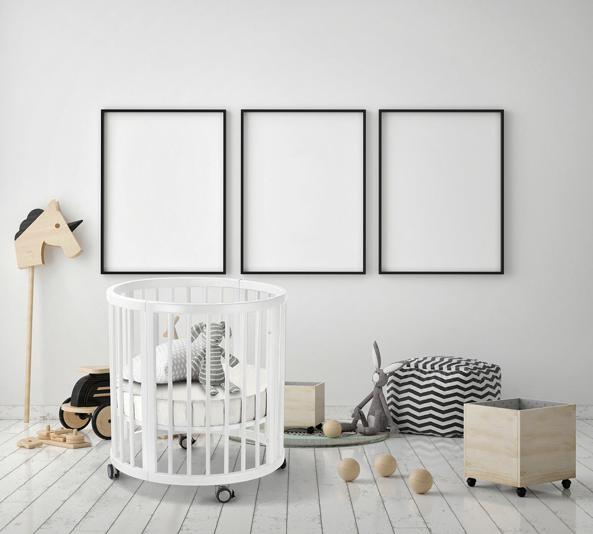 Lolli Furniture Sprout 4 in 1 Snow White beech wood Including the Australian made mattress set