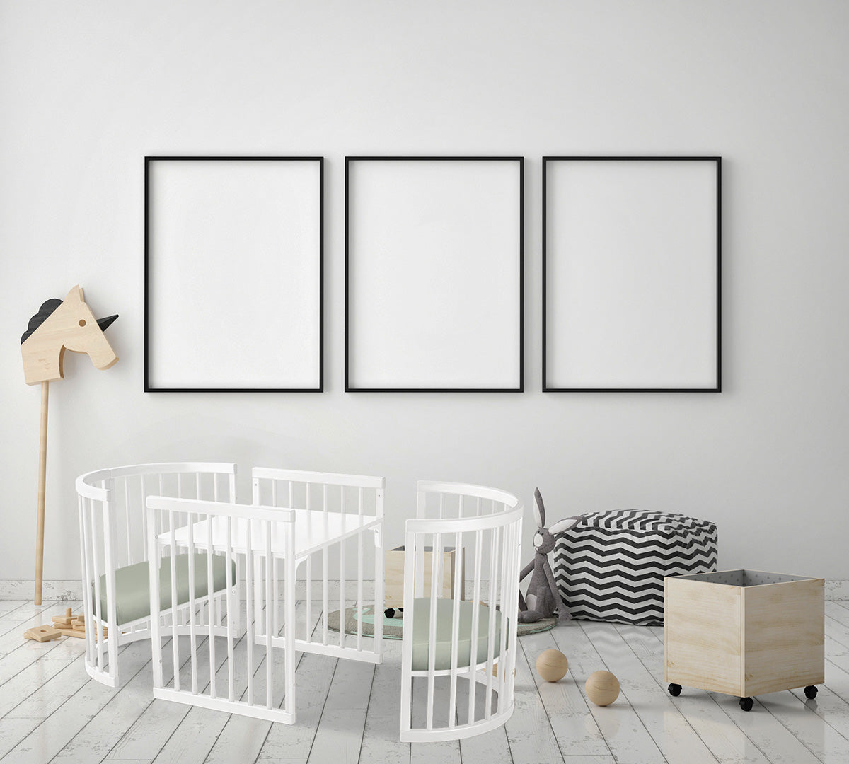 Lolli Furniture Sprout 4 in 1 Snow White beech wood Including the Australian made mattress set