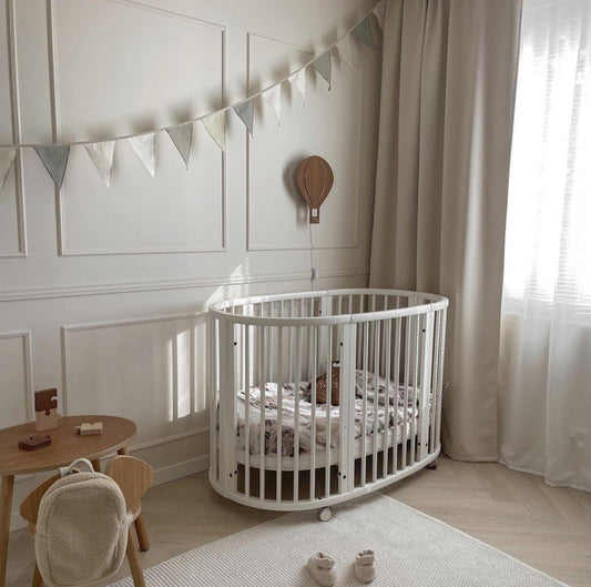 Lolli Furniture Sprout 4 in 1 Snow White beech wood Including the Australian made mattress set