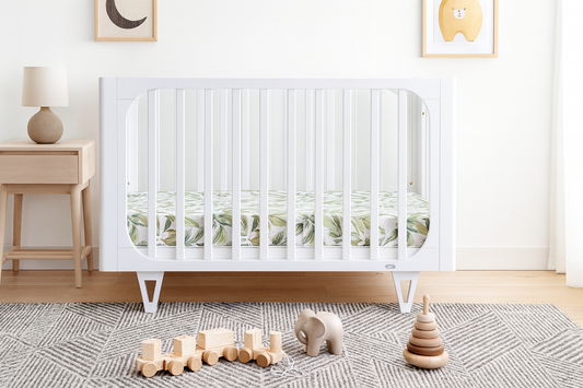 COCOON Vibe White including an Australian made Inner Spring mattress & Toddler bed rail