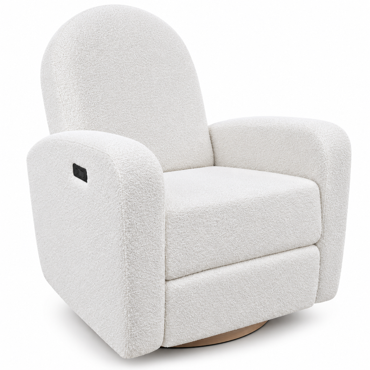 COCOON Dome Electric Recliner Glider Nursery Chair is Eggshell