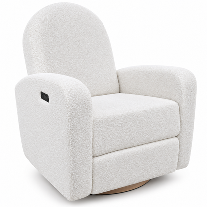 COCOON Dome Electric Recliner Glider Nursery Chair is Eggshell