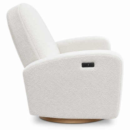 COCOON Dome Electric Recliner Glider Nursery Chair is Eggshell