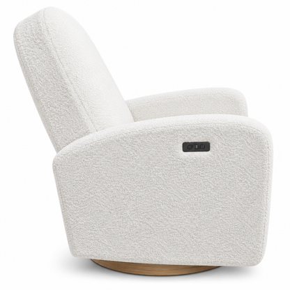COCOON Dome Electric Recliner Glider Nursery Chair is Eggshell