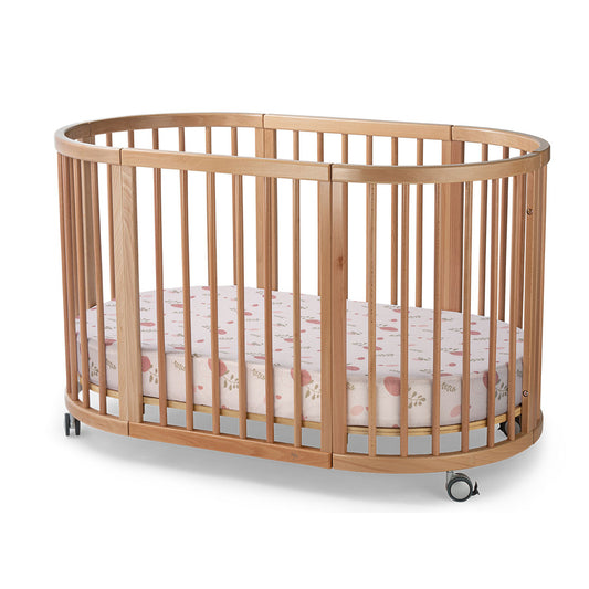 Cheeky Chestnut Organic Cotton Oval Nest and Lolli Sprout Fitted Sheet
