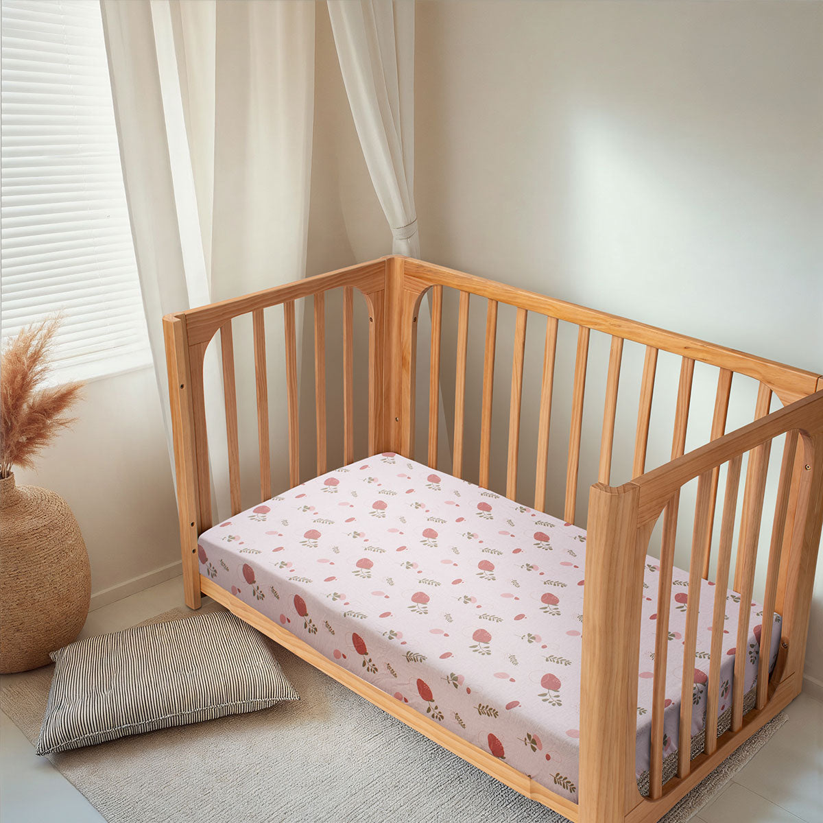 Cheeky Chestnut Organic Cotton Cot Fitted Sheet