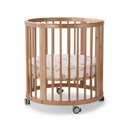 Cheeky Chestnut Organic Cotton Round Bassinet Fitted Sheet