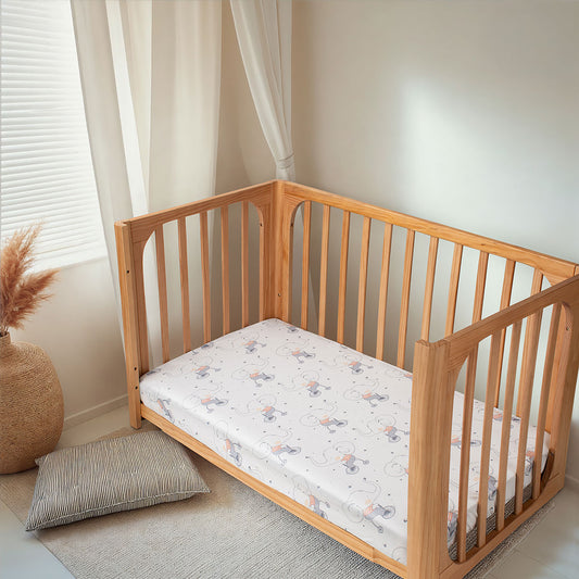 COCOON Fitted Cot Sheet – Circus Elephant