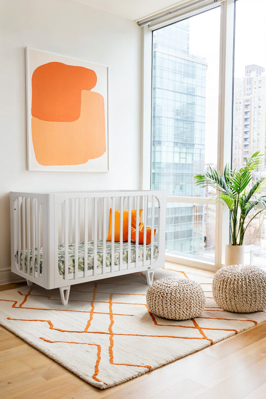 COCOON Vibe White including an Australian made Inner Spring mattress & Toddler bed rail