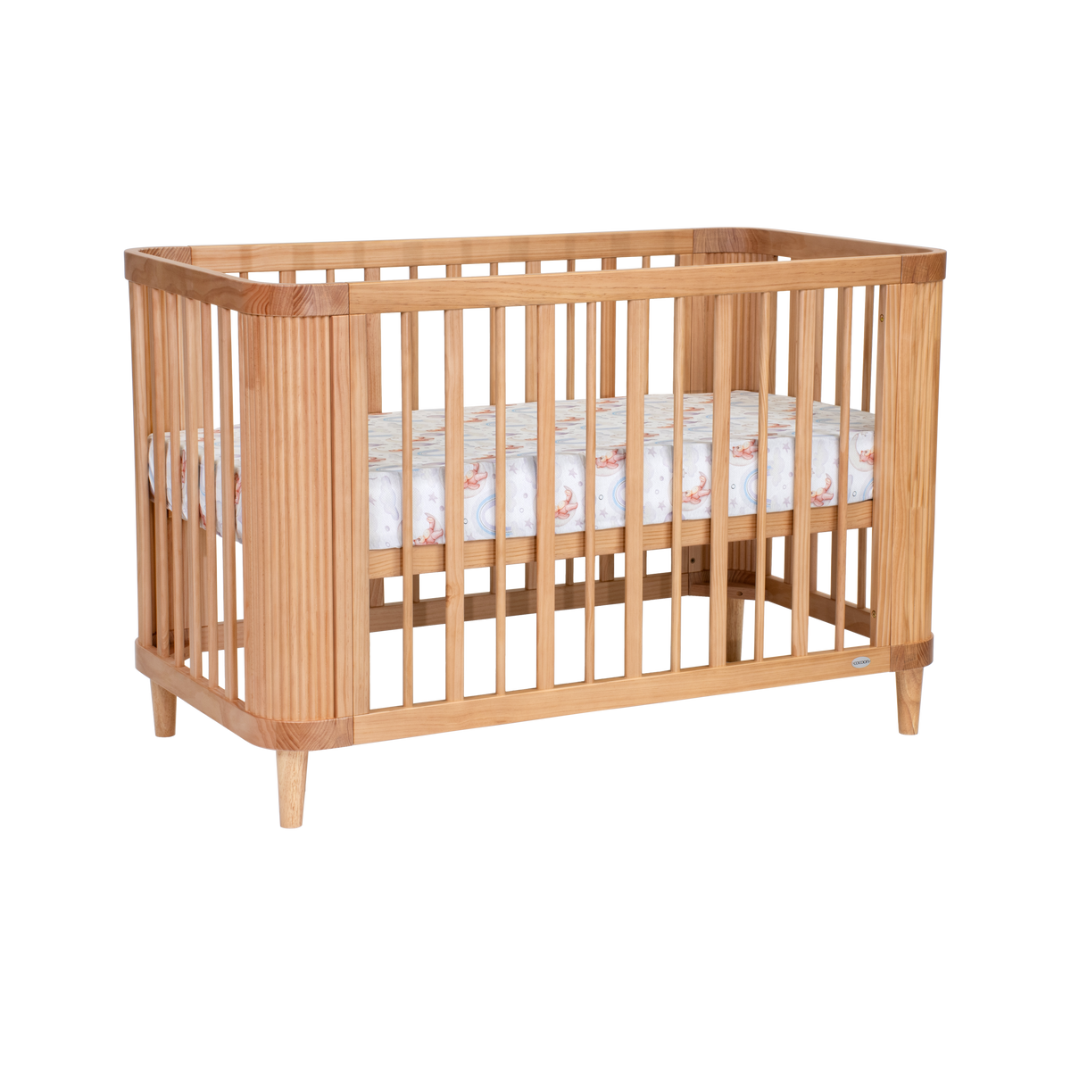 Scandi Nursery Cot - Sandstone