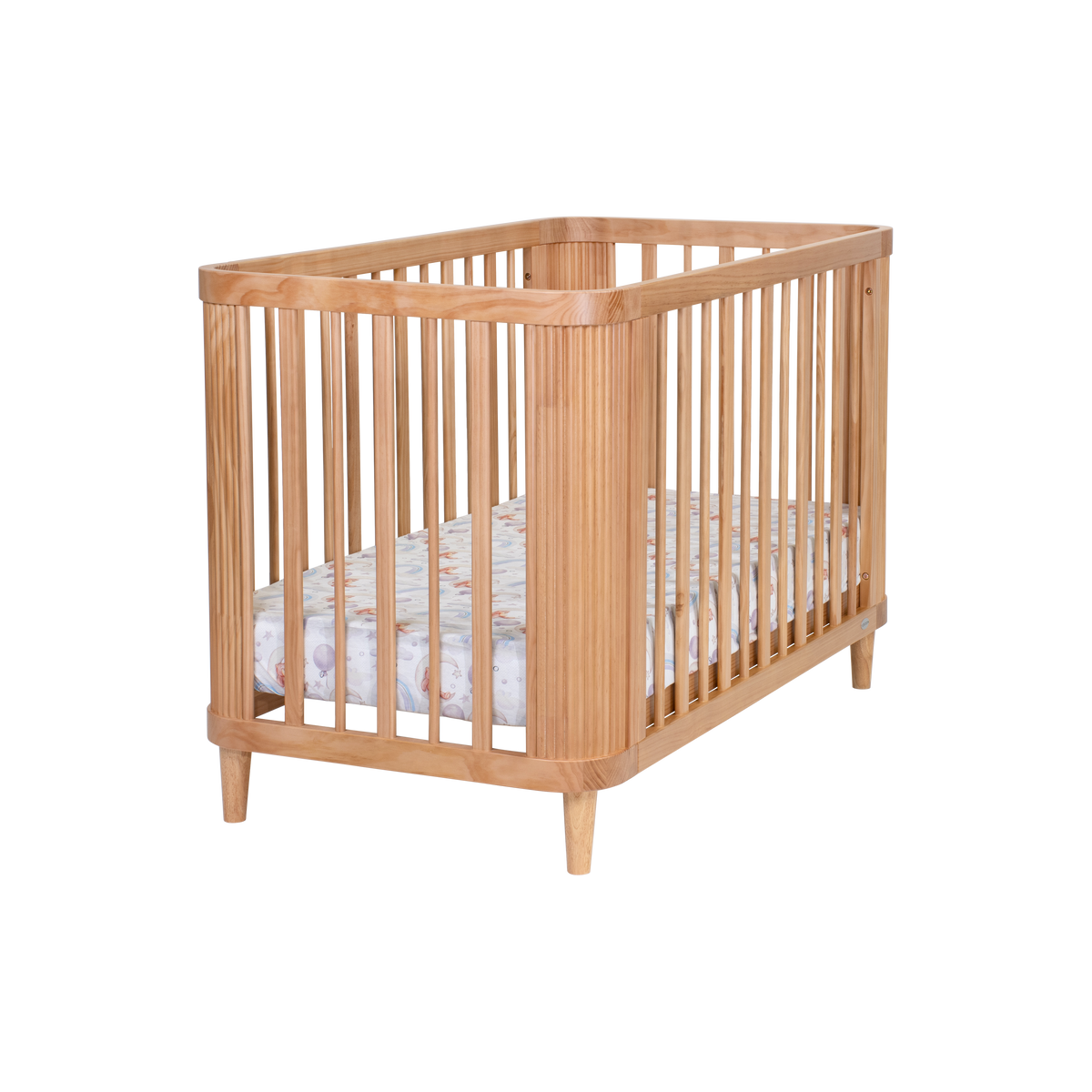 Scandi Nursery Cot - Sandstone