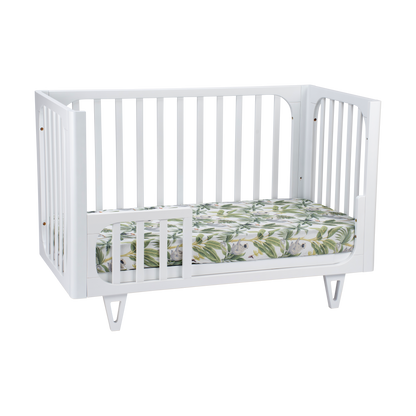 COCOON Vibe White including an Australian made Inner Spring mattress & Toddler bed rail