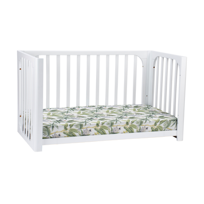COCOON Vibe White including an Australian made Inner Spring mattress & Toddler bed rail