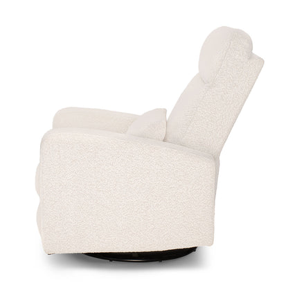 COCOON PLUSH Recliner Glider Chair - Boucle Light Grey