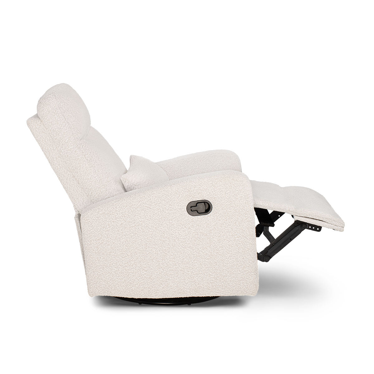 COCOON PLUSH Recliner Glider Chair - Boucle Light Grey