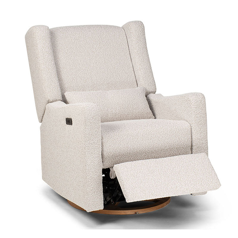 COCOON BONDI Electric Recliner Glider Chair in Light Grey Boucle