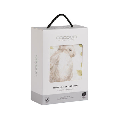 COCOON Fitted Cot Sheet – Lazy Bunny