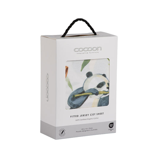 COCOON Fitted Cot Sheet – Panda Play