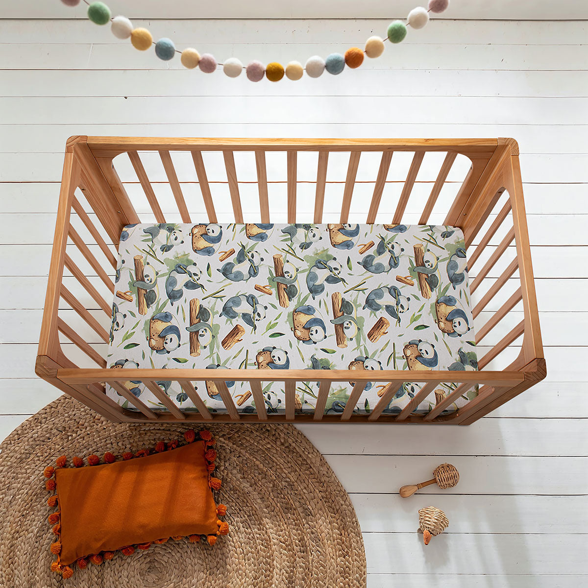 COCOON Fitted Cot Sheet – Panda Play