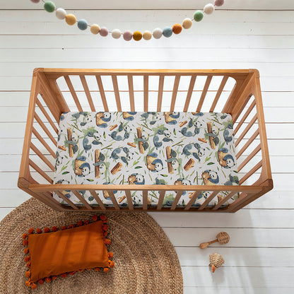 COCOON Fitted Cot Sheet – Panda Play