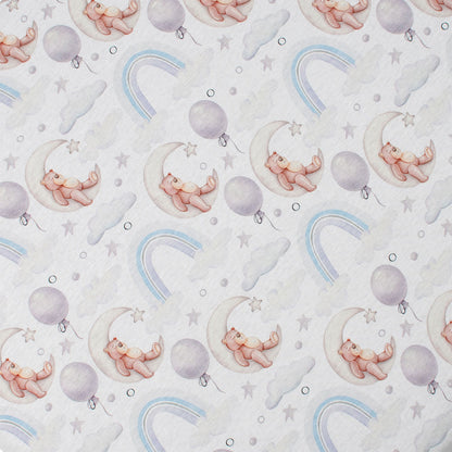 Sleepy Ted Organic Cotton Round Bassinet Fitted Sheet