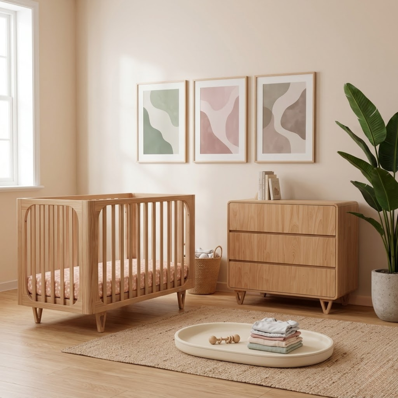 Cocoon Vibe Sandstone Grow with Me Nursery Bundle