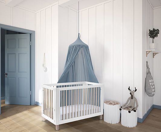 COCOON Allure White/Natural wash including an Australian made inner spring mattress
